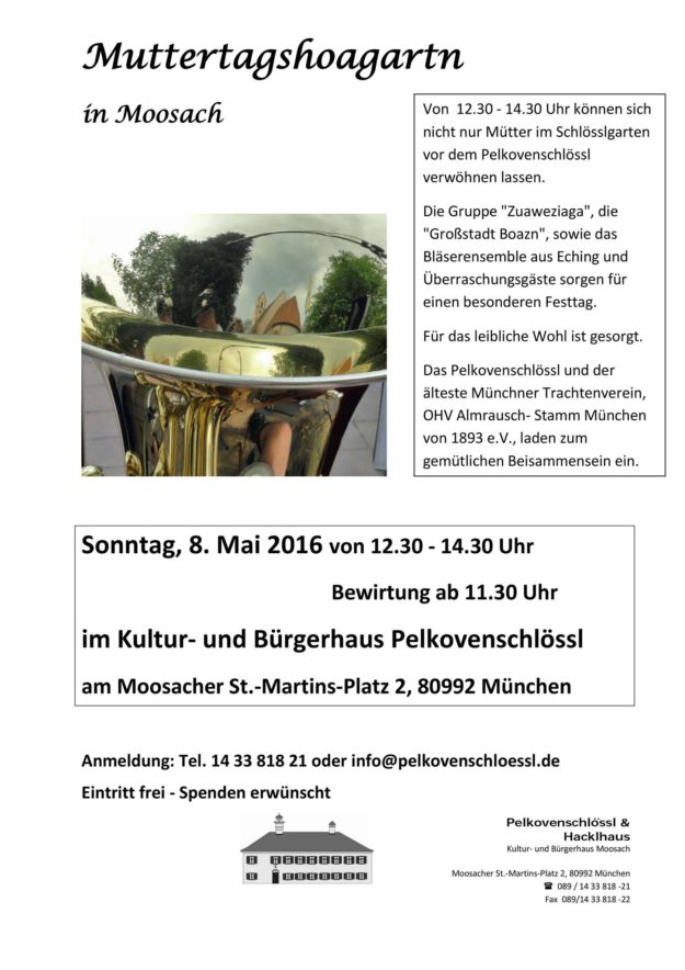 Muttertagshoagartn Pelkovenschlössl