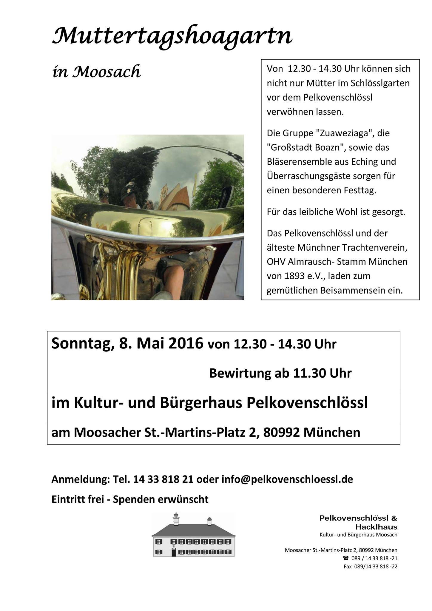 Muttertagshoagartn Pelkovenschlössl